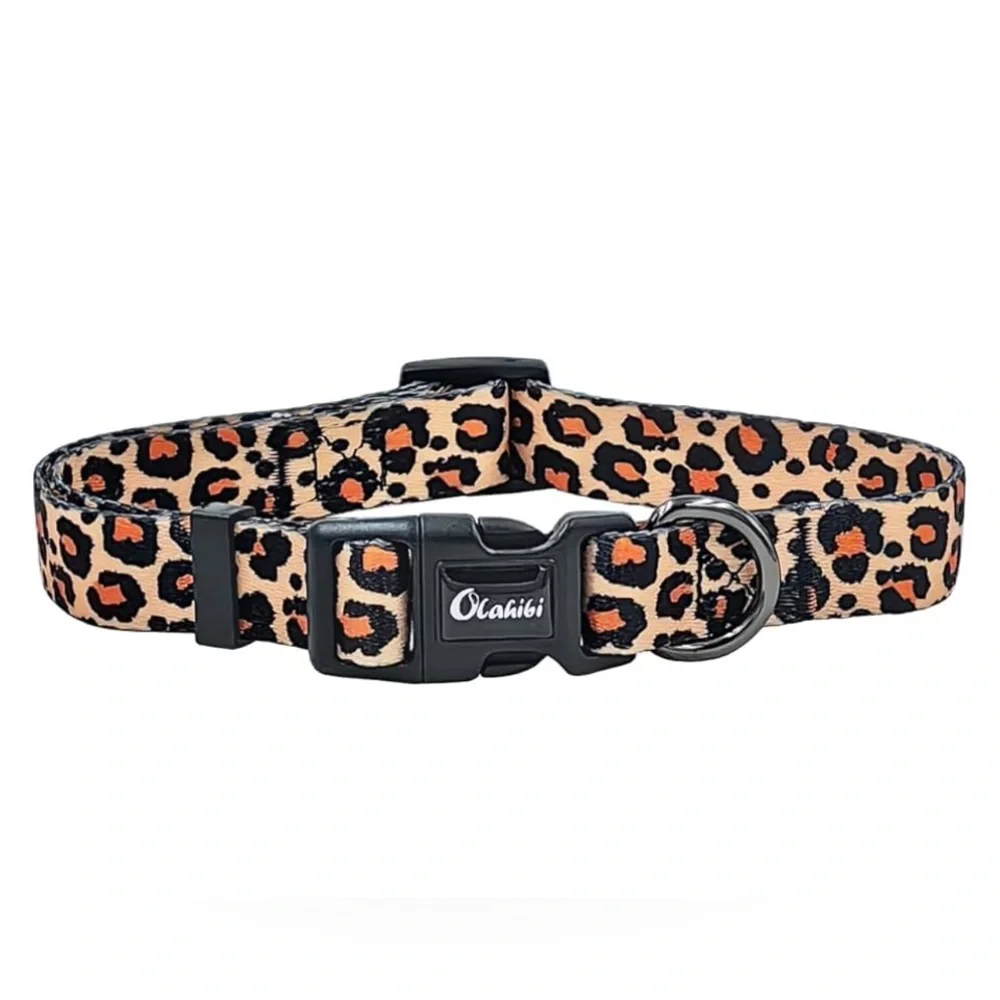 Leopard Print Dog Collar & Leash Set – New with Tags!